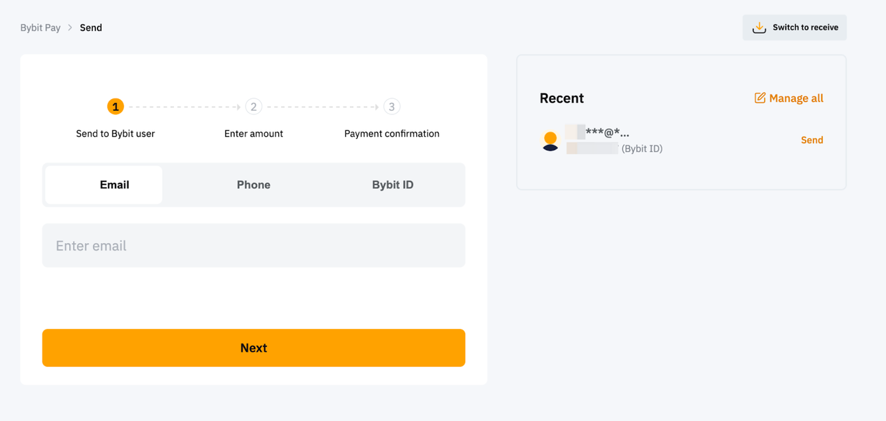 How To Make Payment With Internal Transfer Using Bybit Pay Help Center How To Make Payment With Internal Transfer Using Bybit Pay Help Center
